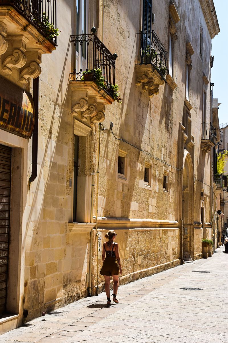 Strada del centro storico di Lecce